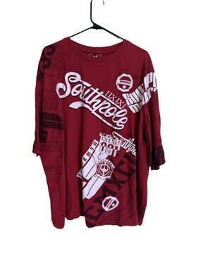 Southpole Men's Short Sleeve Graphic Tee - Red